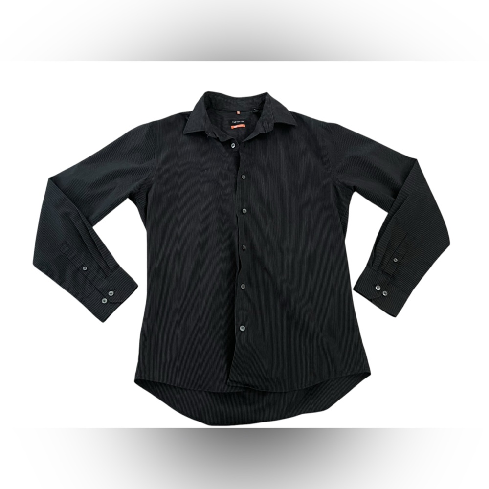 Mens Van Heusen Traveler Stretch Classic Fit No-Iron Button Down Size Medium M